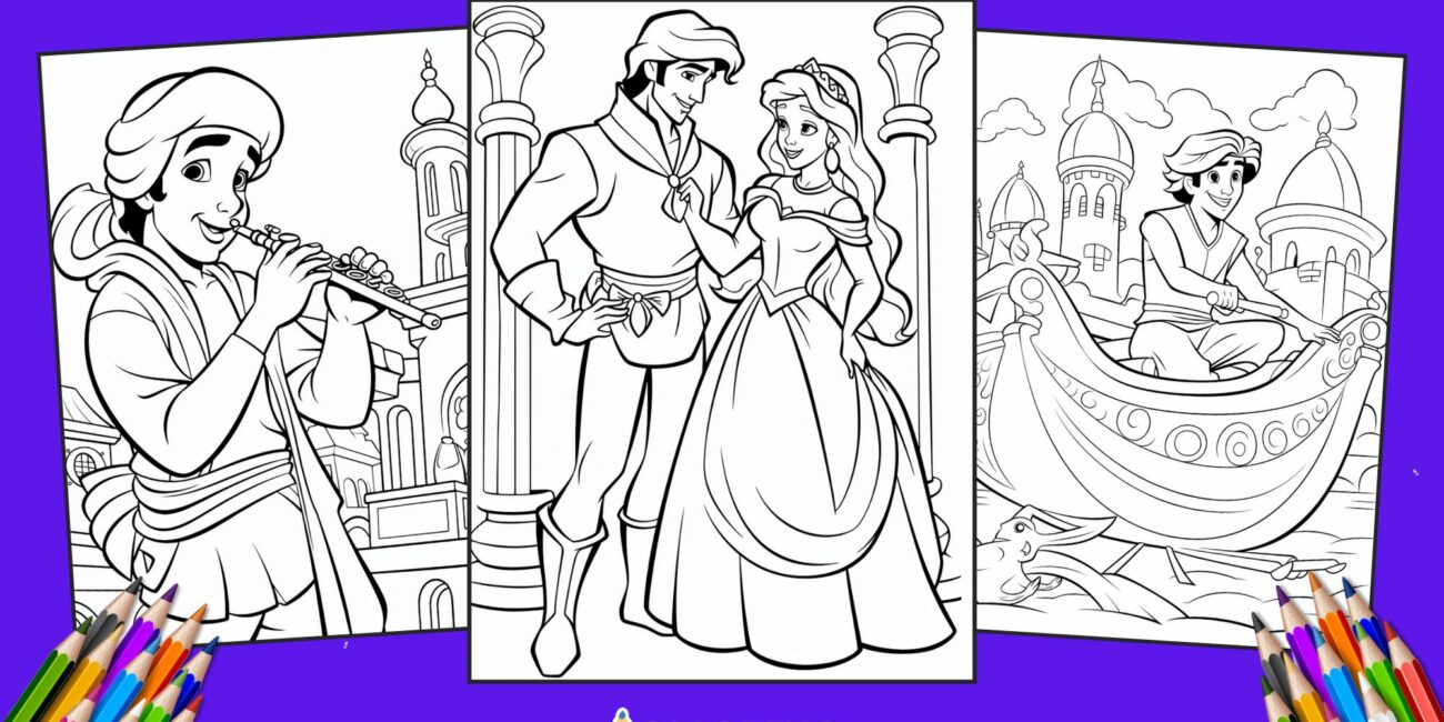 25 Aladdin Coloring Pages for kids
