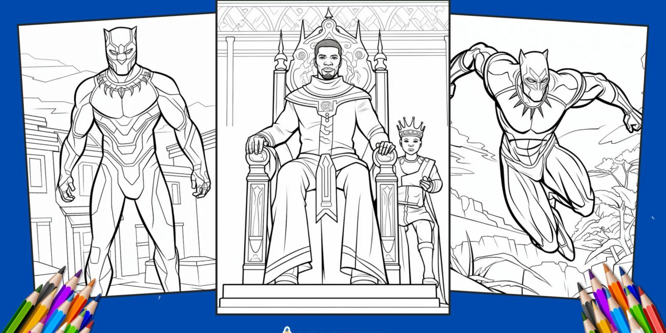 25 Black Panther Coloring Pages for kids