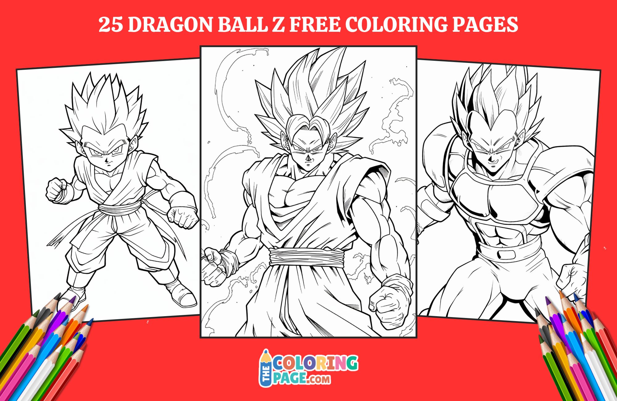 25 Dragon ball Z Coloring Pages for kids