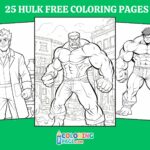 25 Hulk Coloring Pages for kids
