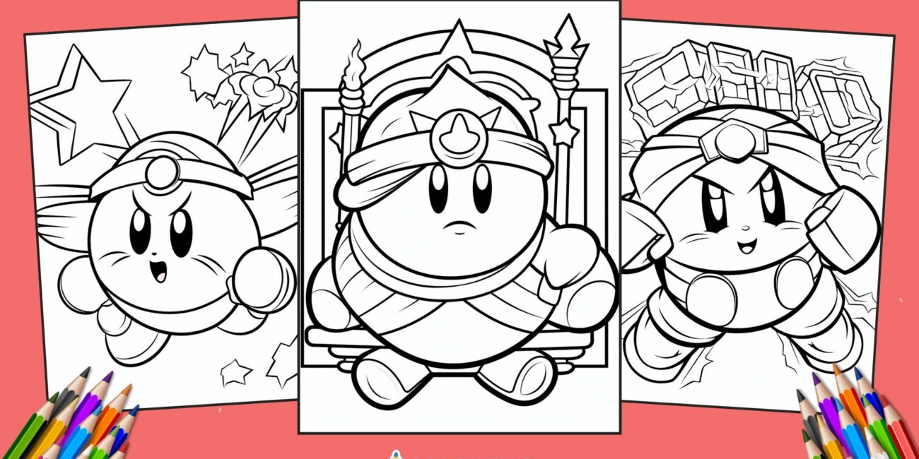 25 Kirby Coloring Pages for kids