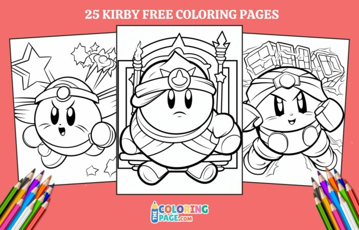 25 Kirby Coloring Pages for kids