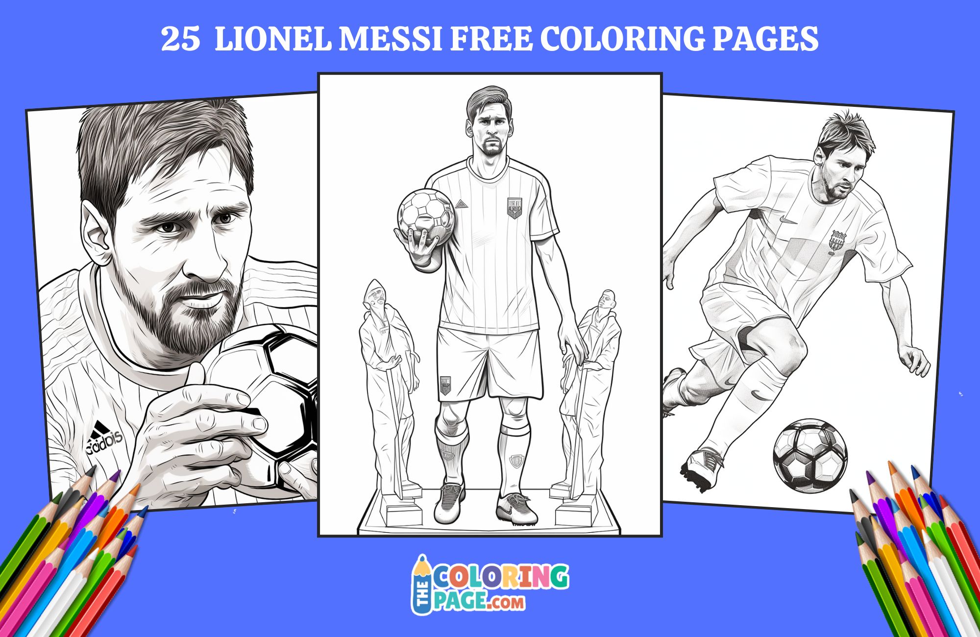 25 Lionel Messi Coloring Pages for kids