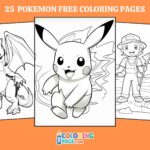 25 Pokemon Coloring Pages for kids