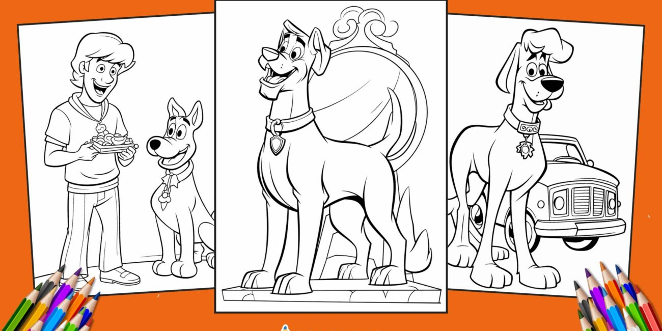 25 Scooby Doo Coloring Pages for kids