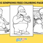 25 Simpsons Coloring Pages for kids