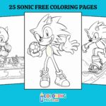 25 Sonic Coloring Pages for kids