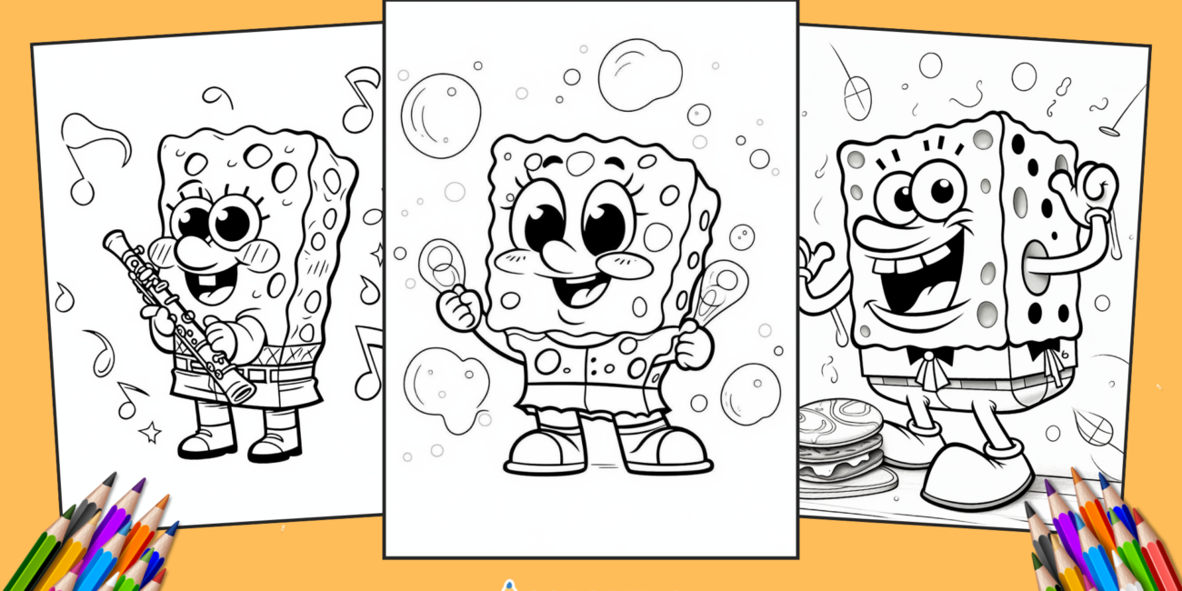 25 SpongeBob Coloring Pages for kids