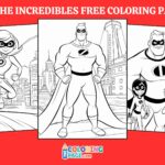 25 The Incredibles Coloring Pages for kids