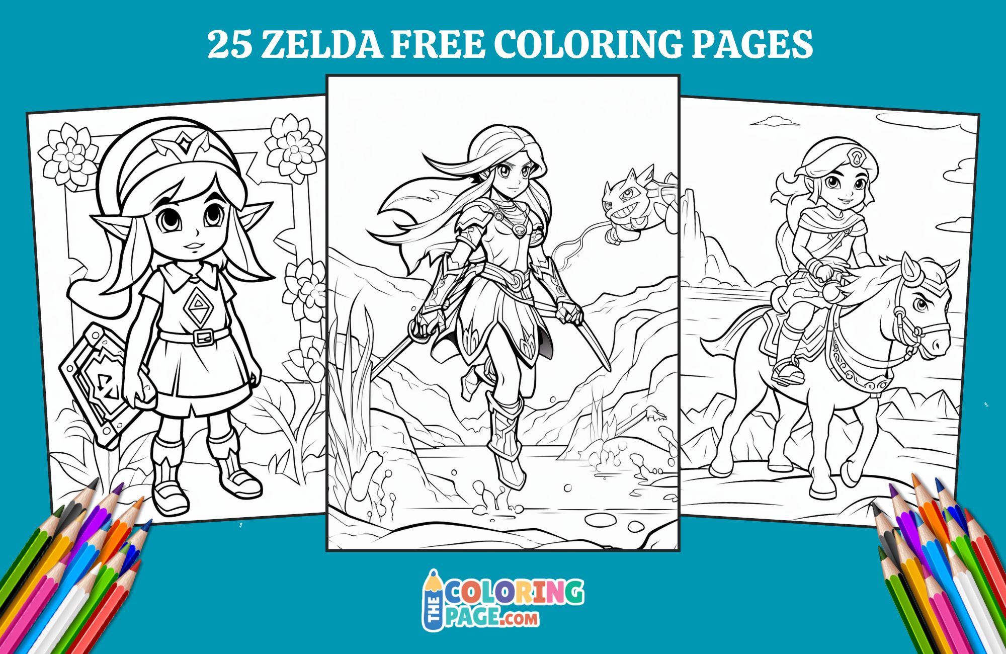 25 Zelda Coloring Pages for kids