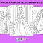 30 Disney princess Coloring Pages for kids