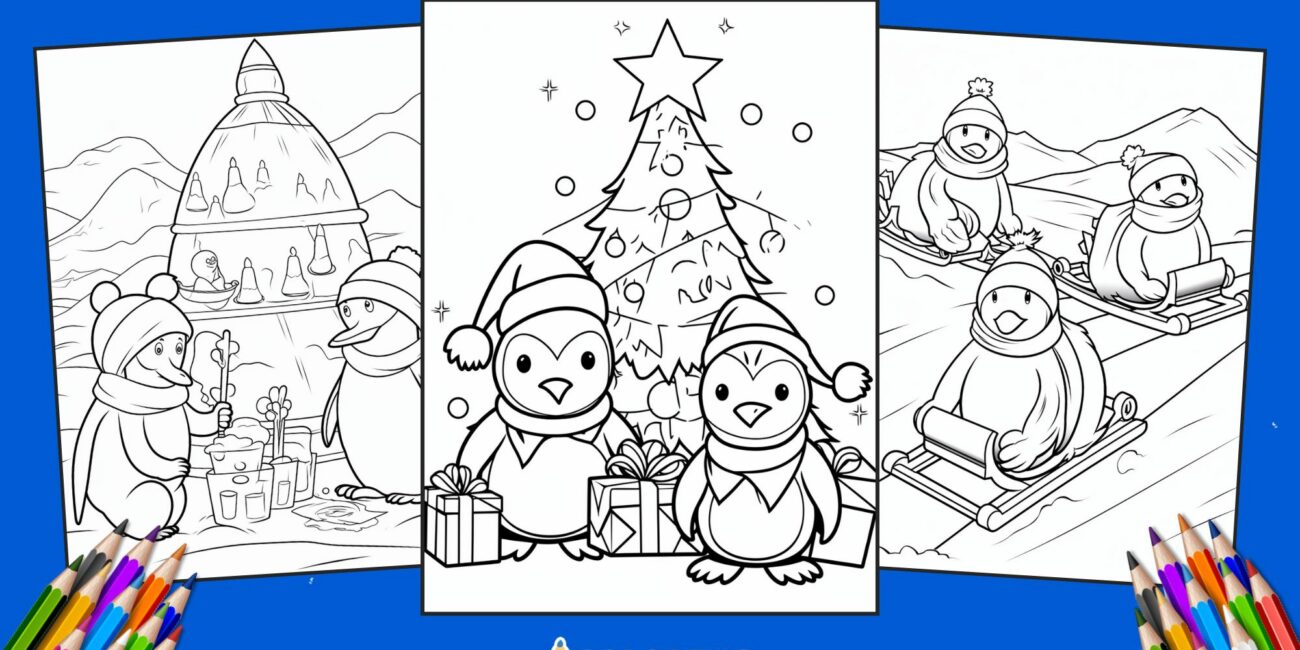 30 Free Penguins Coloring Pages for kids