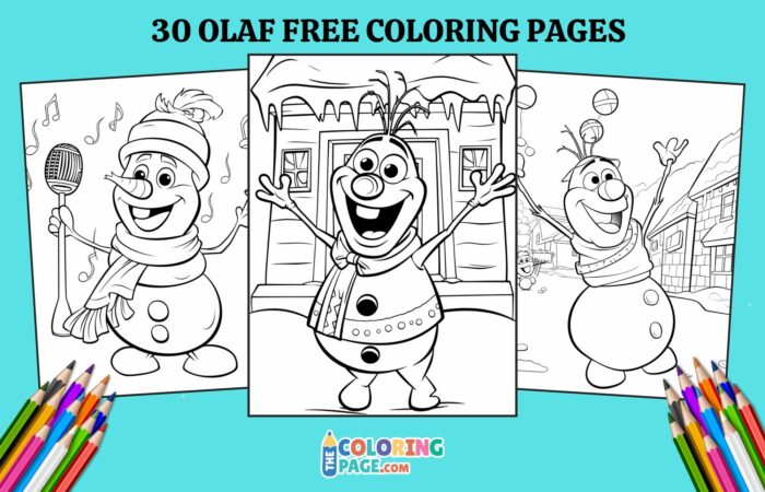 30 Olaf Coloring Pages for kids