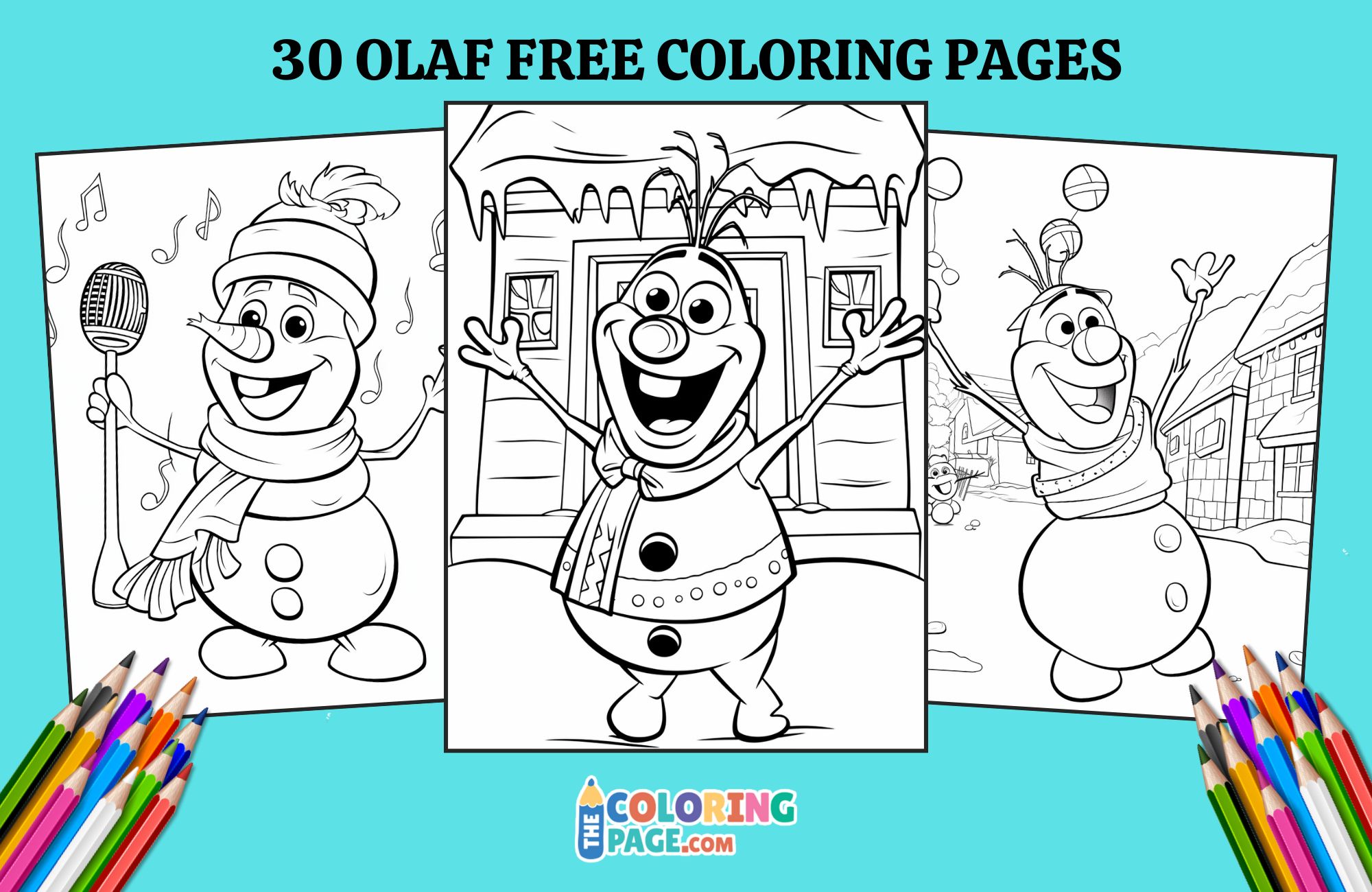 30 Olaf Coloring Pages for kids
