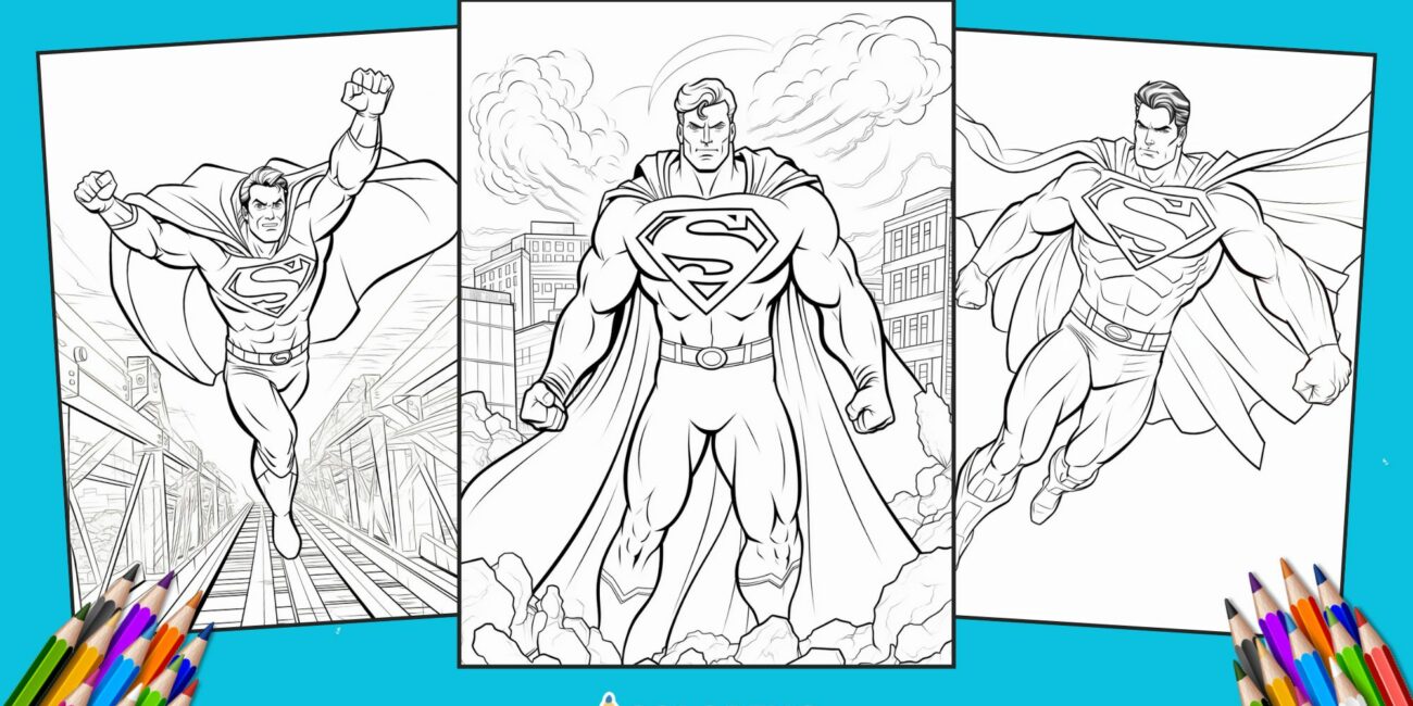 30 Superman Coloring Pages for kids