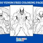 30 Venom Coloring Pages for kids
