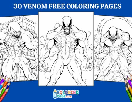 30 Venom Coloring Pages for kids