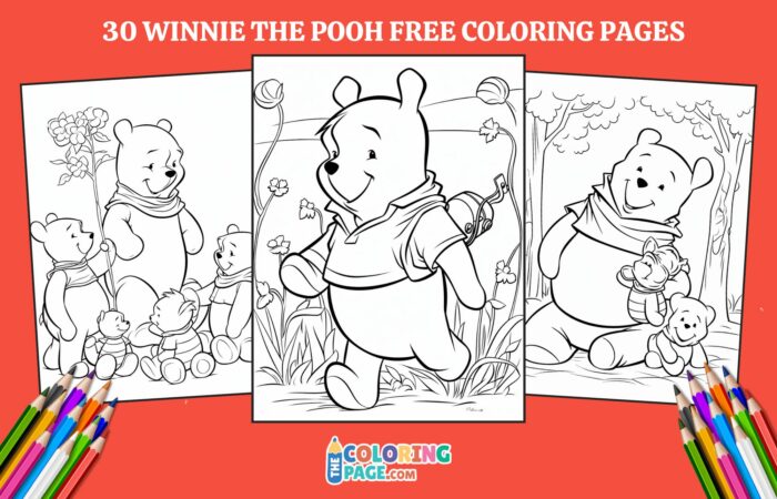 30 Winnie The Pooh Coloring Pages for kids