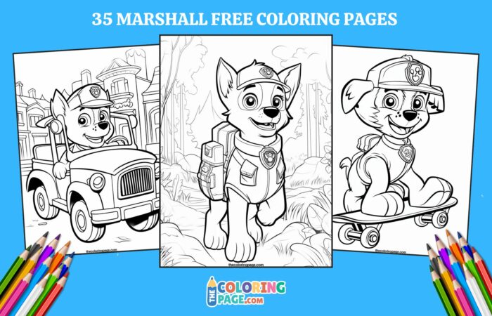 35 Free Marshall Coloring Pages for kids