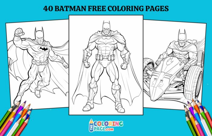 40 Batman Coloring Pages for kids