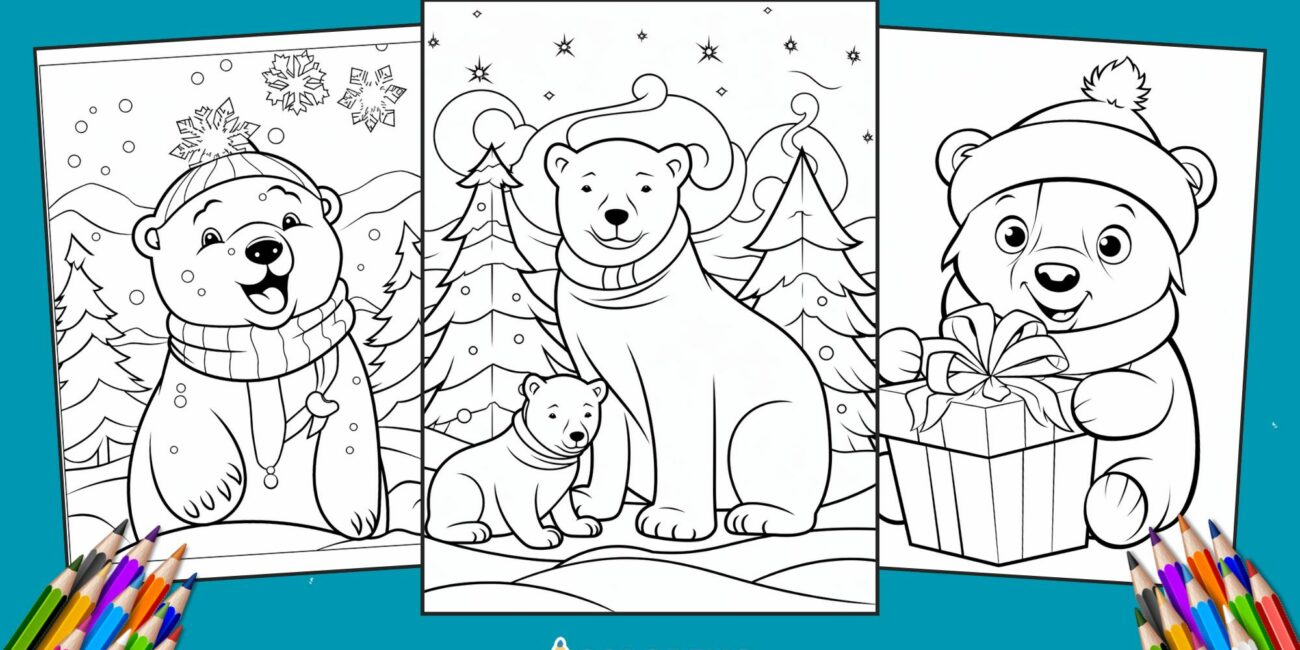 40 Free Polar Bear Coloring Pages for kids