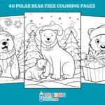 40 Free Polar Bear Coloring Pages for kids
