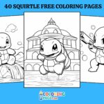 40 Free Squirtle Coloring Pages for kids