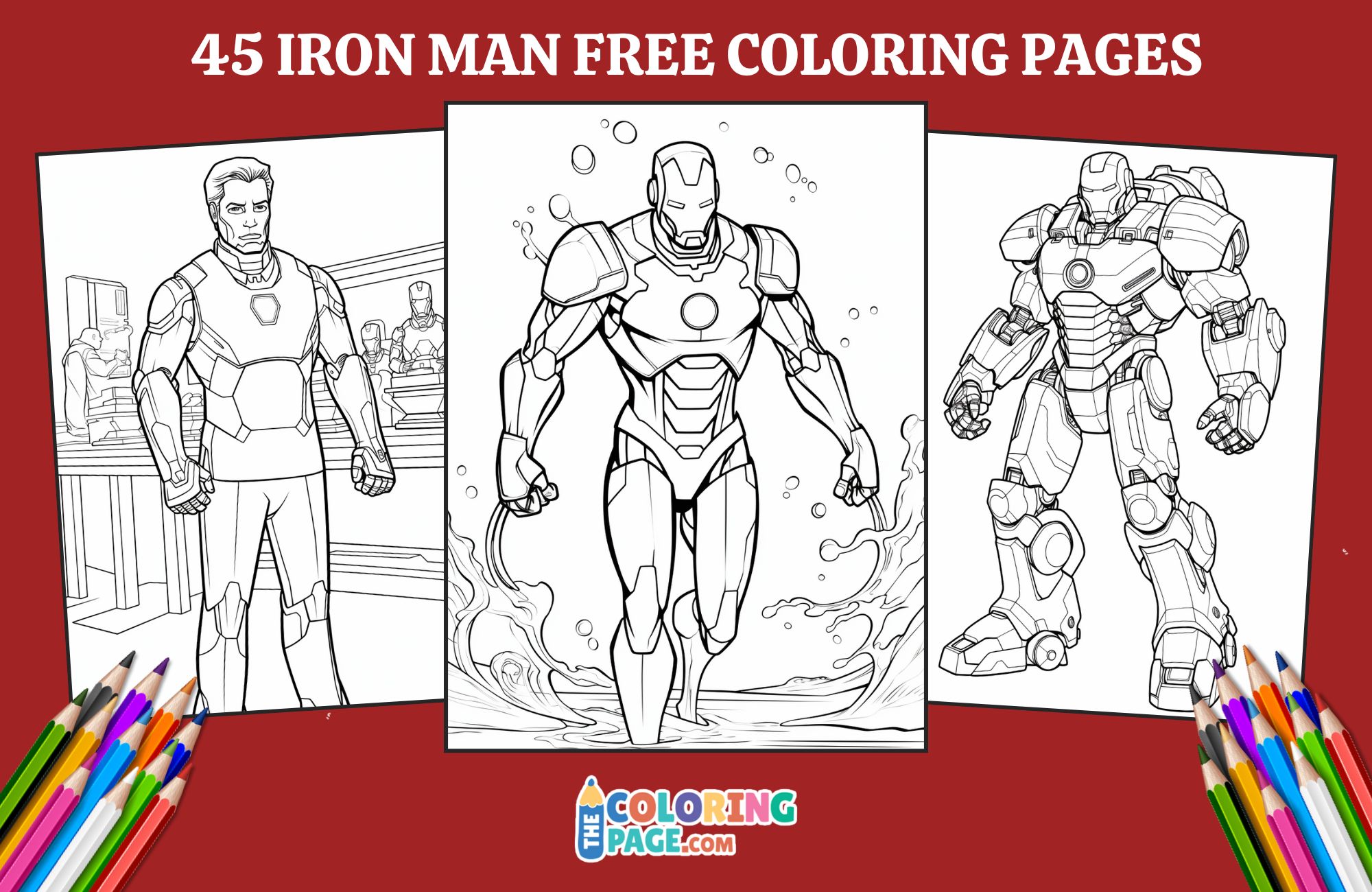 45 Iron Man Coloring Pages for kids
