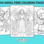 50 Angel Coloring Pages for kids