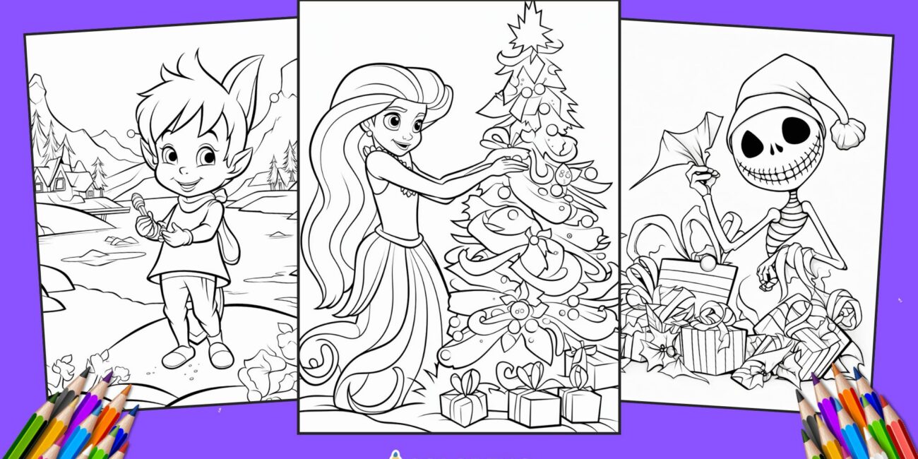 50 Free Disney Christmas Coloring Pages