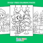 50 Free Elf Coloring Pages for kids