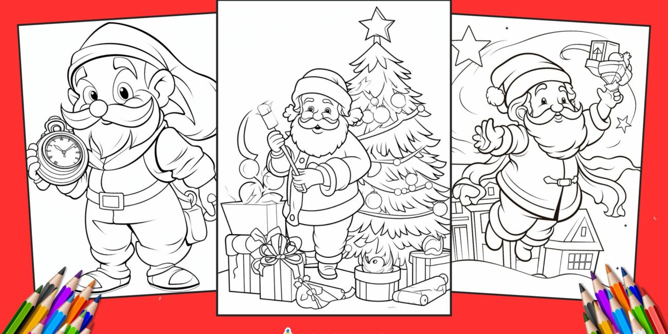 50 Free Santa Claus Coloring Pages