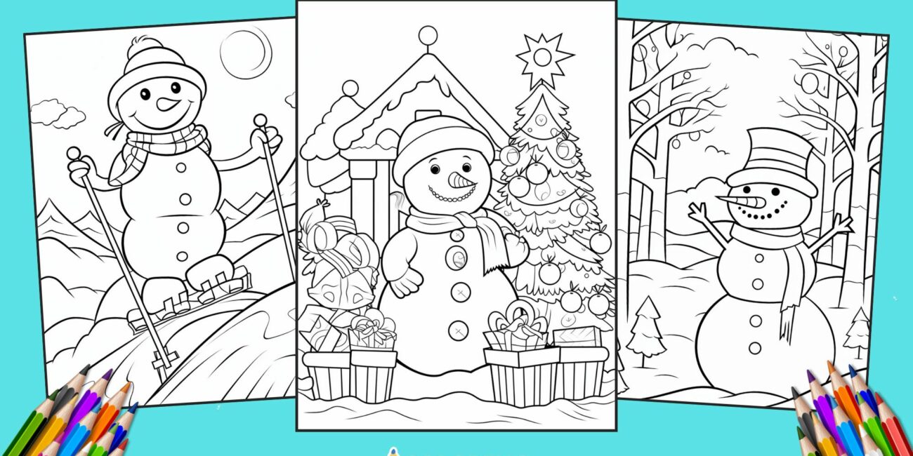50 Free Snowman Coloring Pages