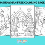 50 Free Snowman Coloring Pages