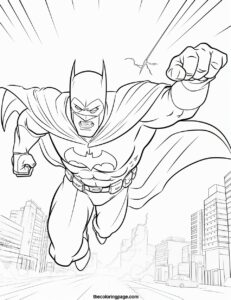 40 Batman Coloring Pages for kids - Free Download - TheColoringPage