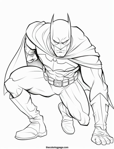 40 Batman Coloring Pages for kids - Free Download - TheColoringPage