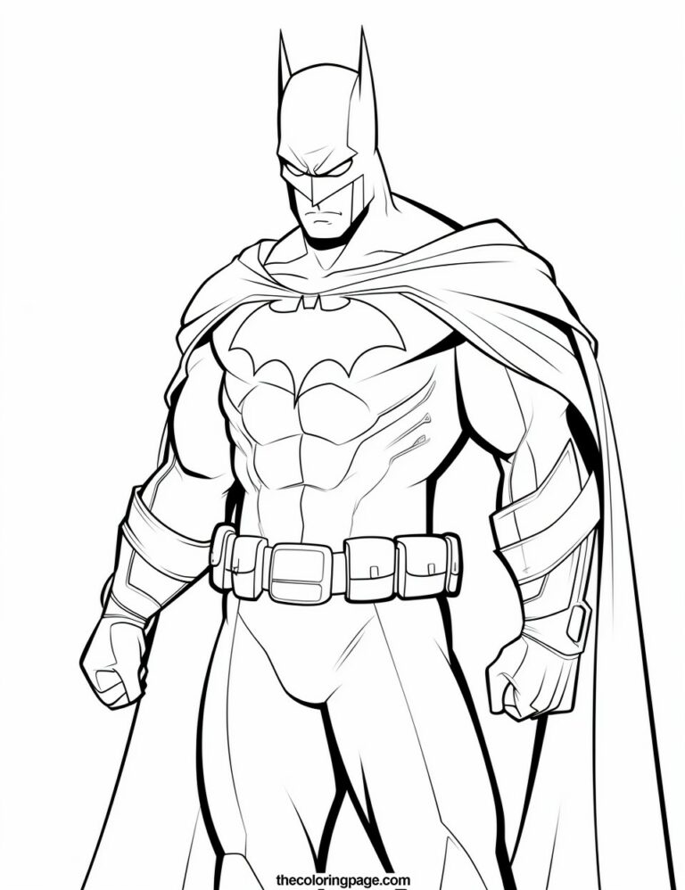 40 Batman Coloring Pages for kids - Free Download - TheColoringPage