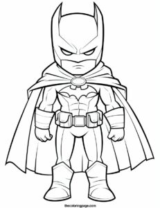 40 Batman Coloring Pages for kids - Free Download - TheColoringPage