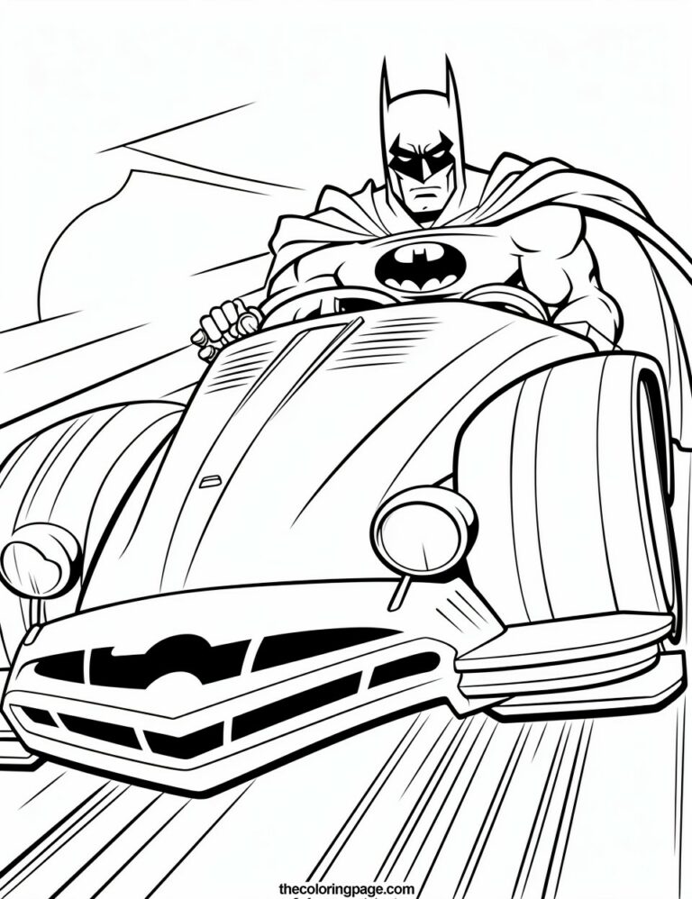 40 Batman Coloring Pages for kids - Free Download - TheColoringPage