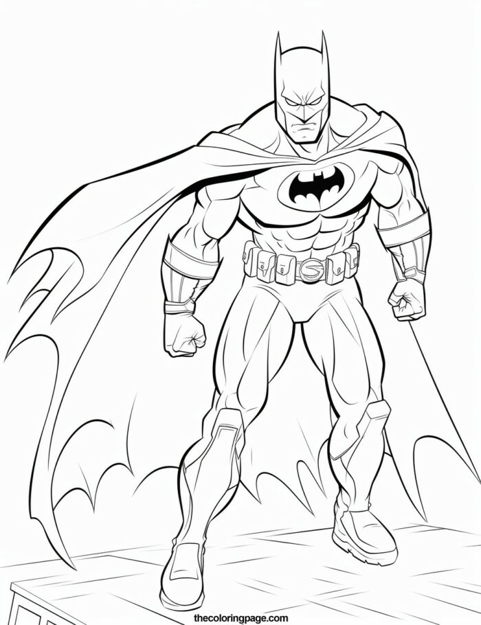 40 Batman Coloring Pages for kids - Free Download - TheColoringPage