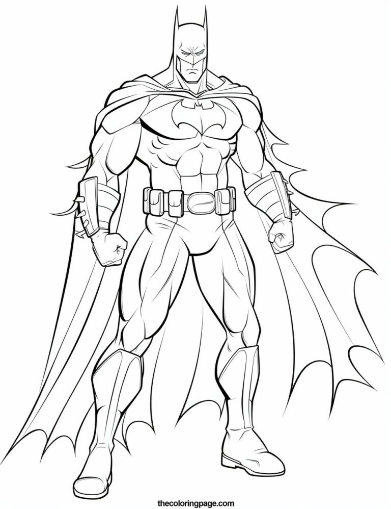 40 Batman Coloring Pages for kids - Free Download - TheColoringPage