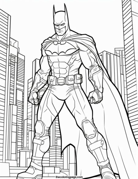 40 Batman Coloring Pages for kids - Free Download - TheColoringPage