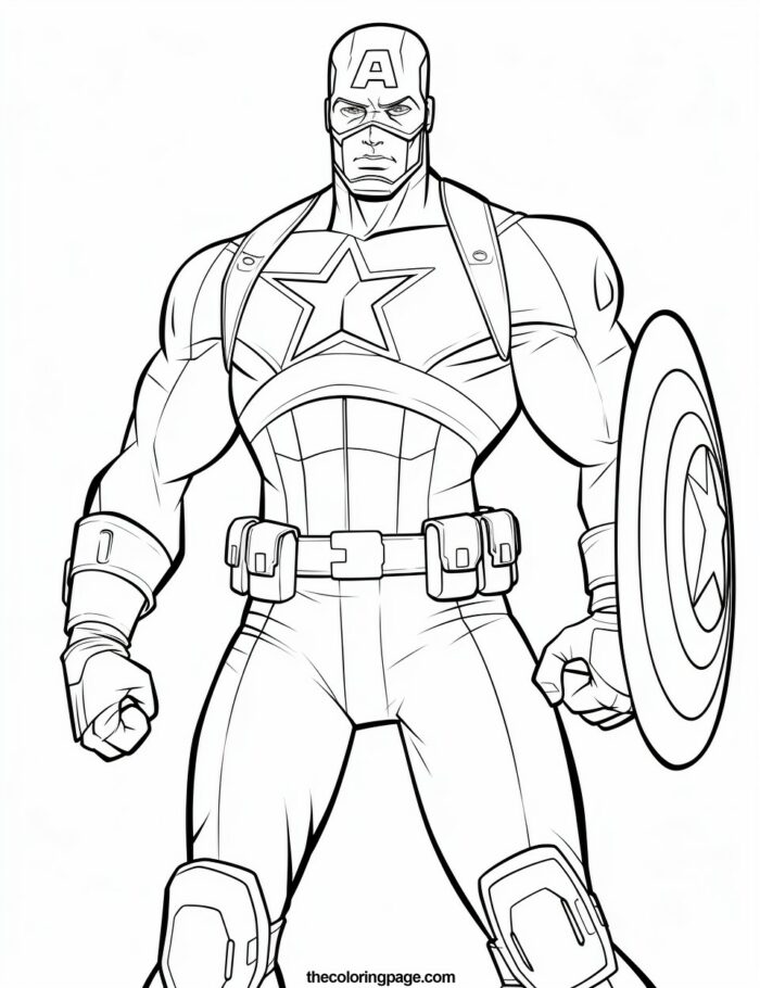 30 Free Captain America Coloring Pages for kids - Free & Easy Download ...