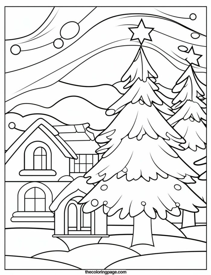 30 Free Christmas Tree Coloring Pages for kids - Free & Easy Download ...