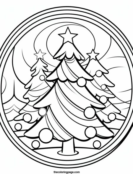 30 Free Christmas Tree Coloring Pages for kids - Free & Easy Download ...