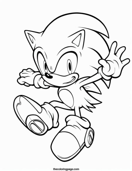 25 Sonic Coloring Pages for kids - Free Download