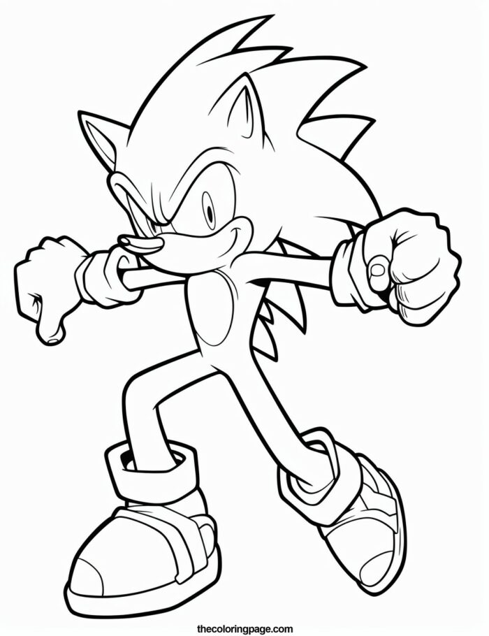 25 Sonic Coloring Pages For Kids - Free Download