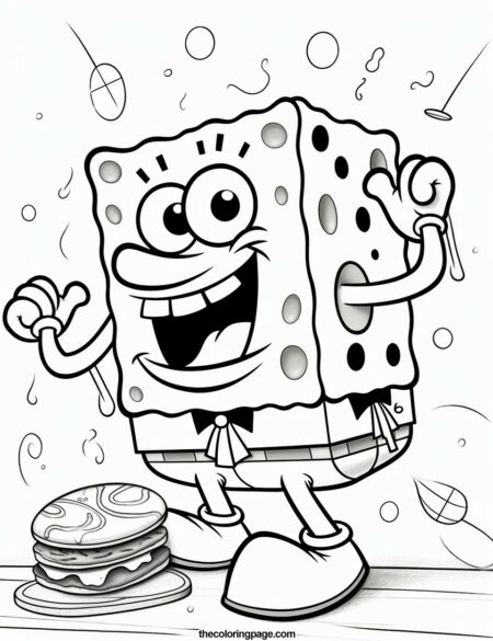 25 Free SpongeBob Coloring Pages for kids - Free Download - TheColoringPage