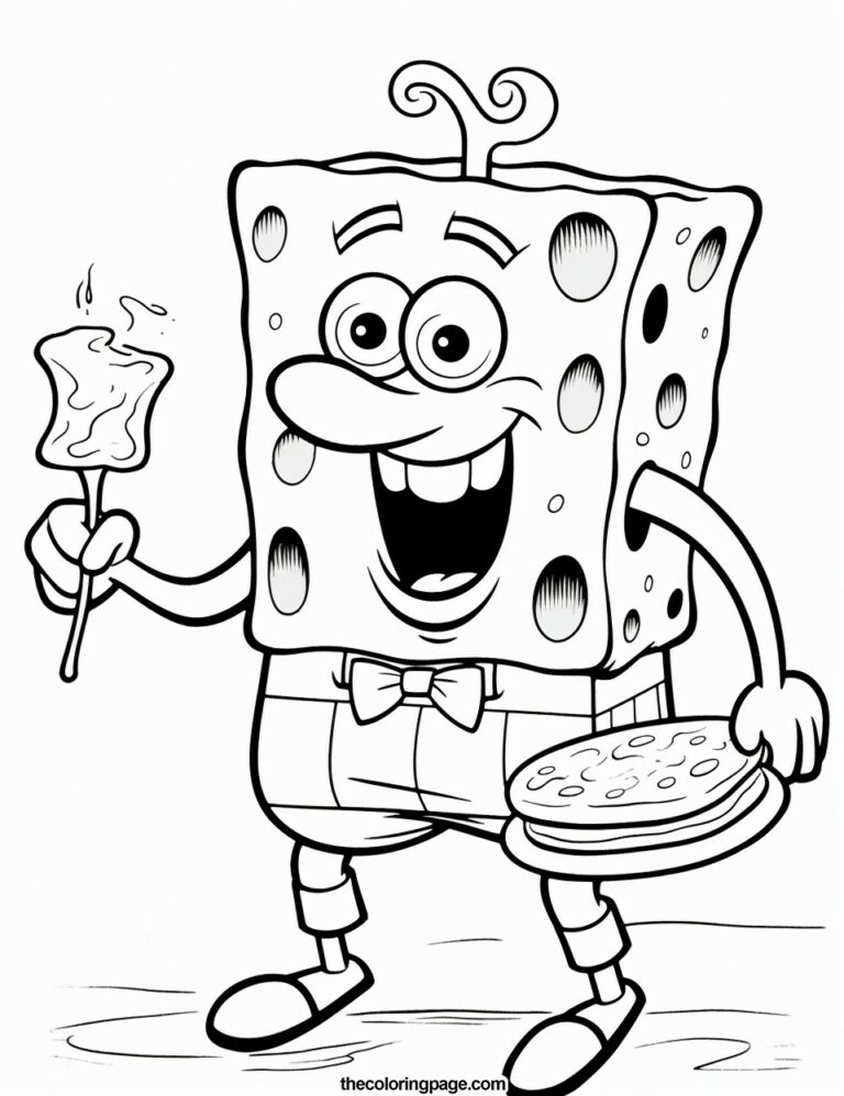 25 Free SpongeBob Coloring Pages for kids - Free Download - TheColoringPage