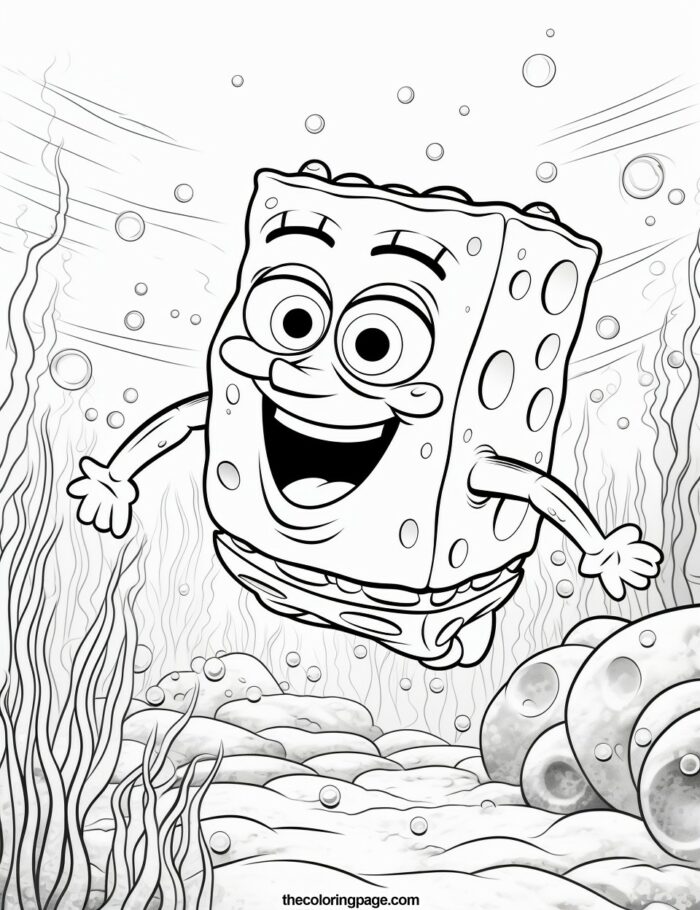 25 Free SpongeBob Coloring Pages for kids - Free Download - TheColoringPage